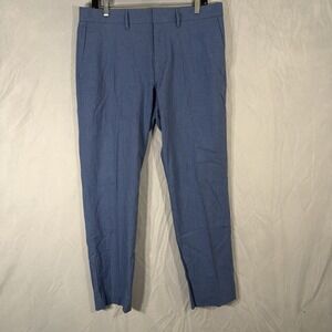 J Crew Tapered Chino Pants Fits 34x29 Blue Lightweight Cotton Preppy Office